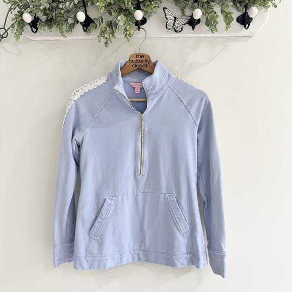 Lilly Pulitzer Women's Skipper Popover In Blue XS W998 - Picture 1 of 4